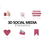 3D Social Media Elements