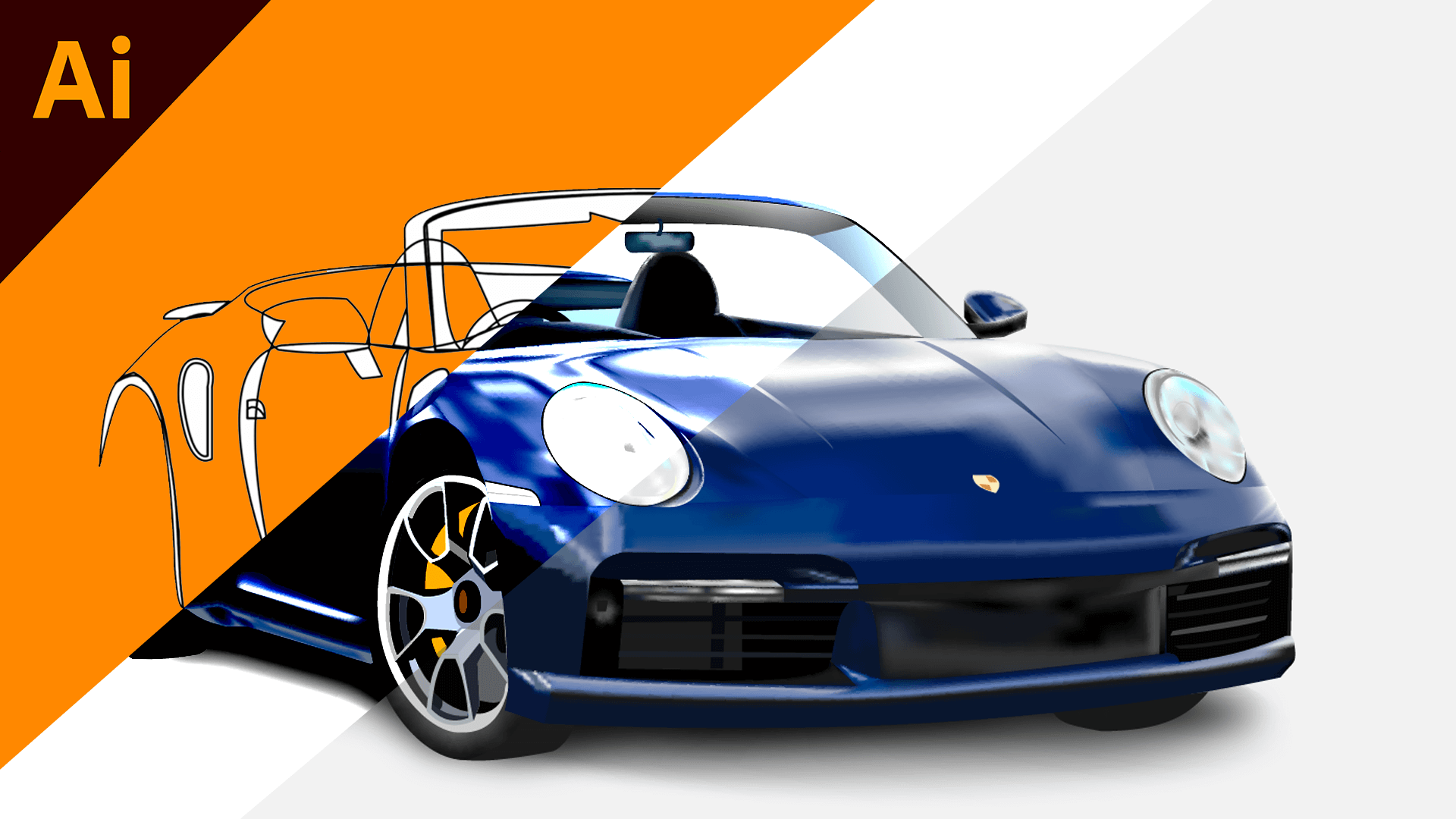 Porsche illustration Design Preview